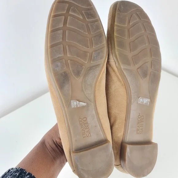 Franco Sarto Shoes Womens 9.5M Loafer Flat Suede Slip On - Picture 8 of 11